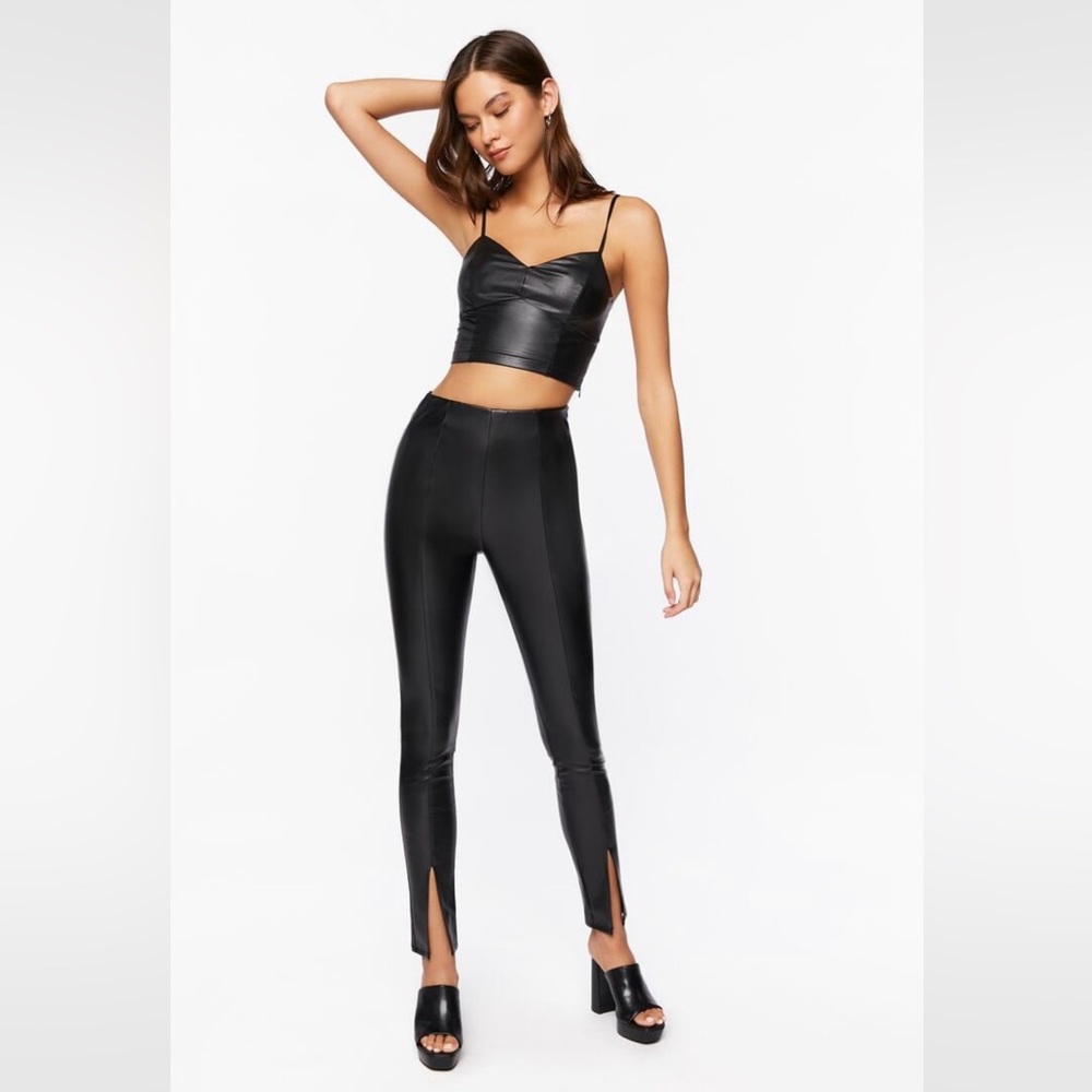 Forever 21 Split Hem skinny pants NWT S